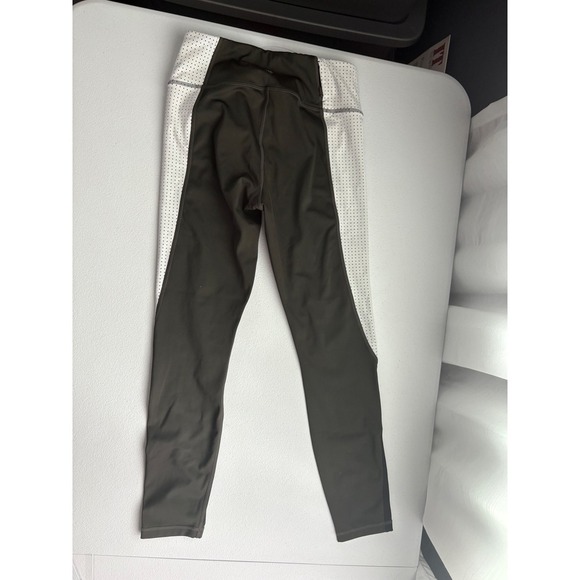 Athleta Olive Green Leggings Womens Size S High Rise Workout Athletic - Picture 2 of 9